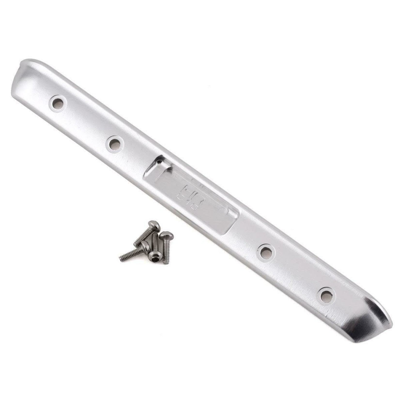 Hot Racing HRASXTF03CR08 Hot Racing Axial SCX24 C10 Aluminum Rear Bumper (Silver)