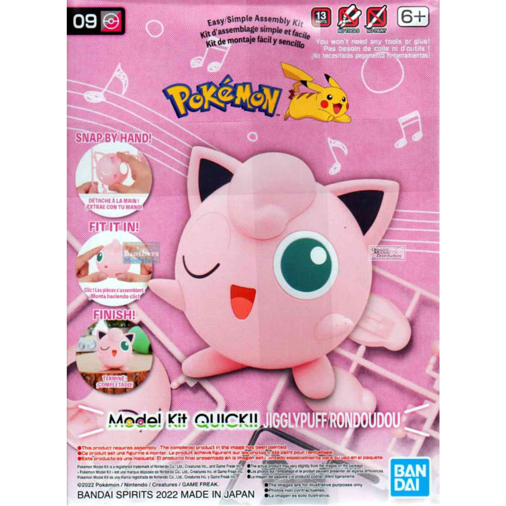 Bandai BAN2601811 Bandai 09 Jigglypuff Pokemon