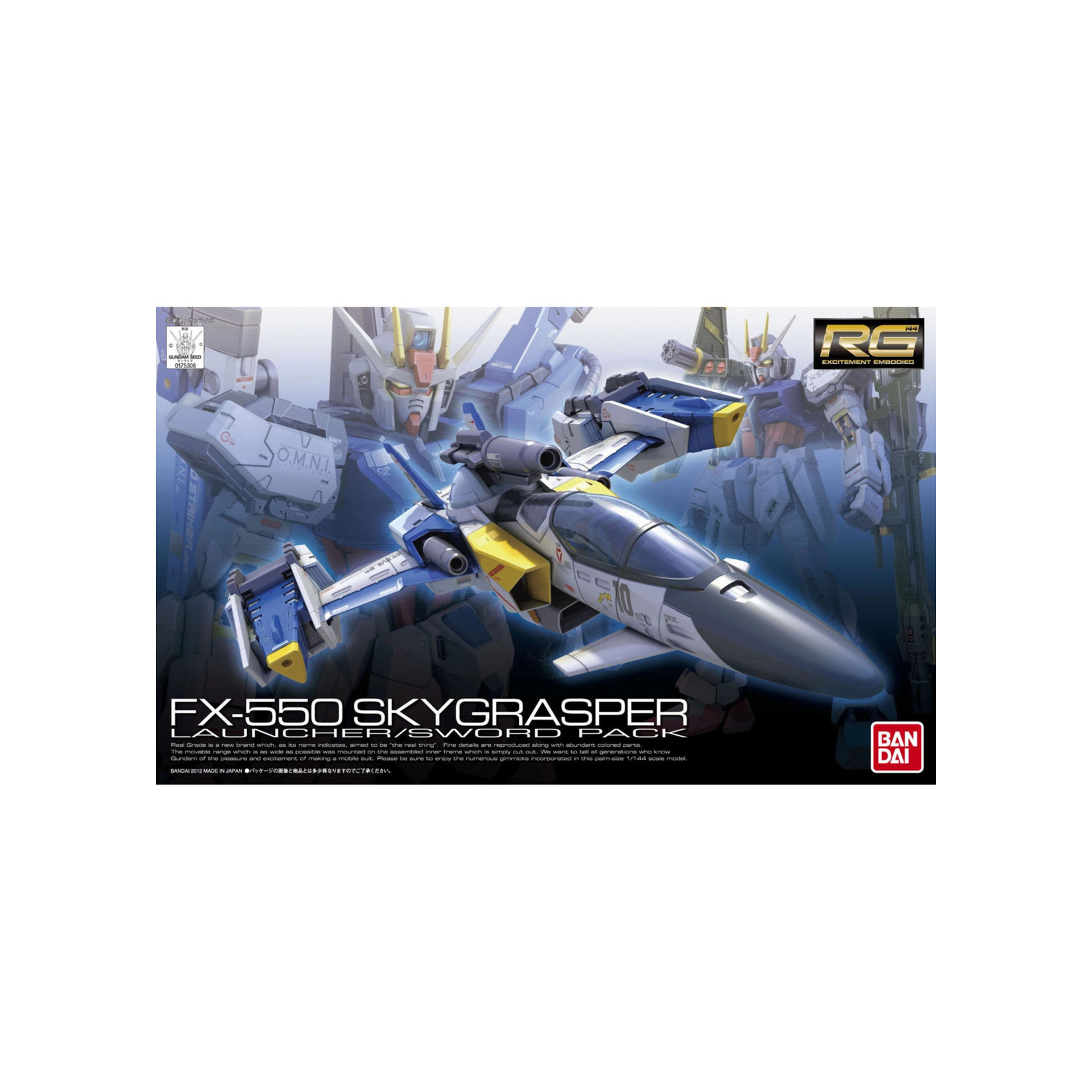 Bandai BAN2159335 Bandai RG #06 Skygrasper with Launcher/Sword Pack "Gundam SEED"