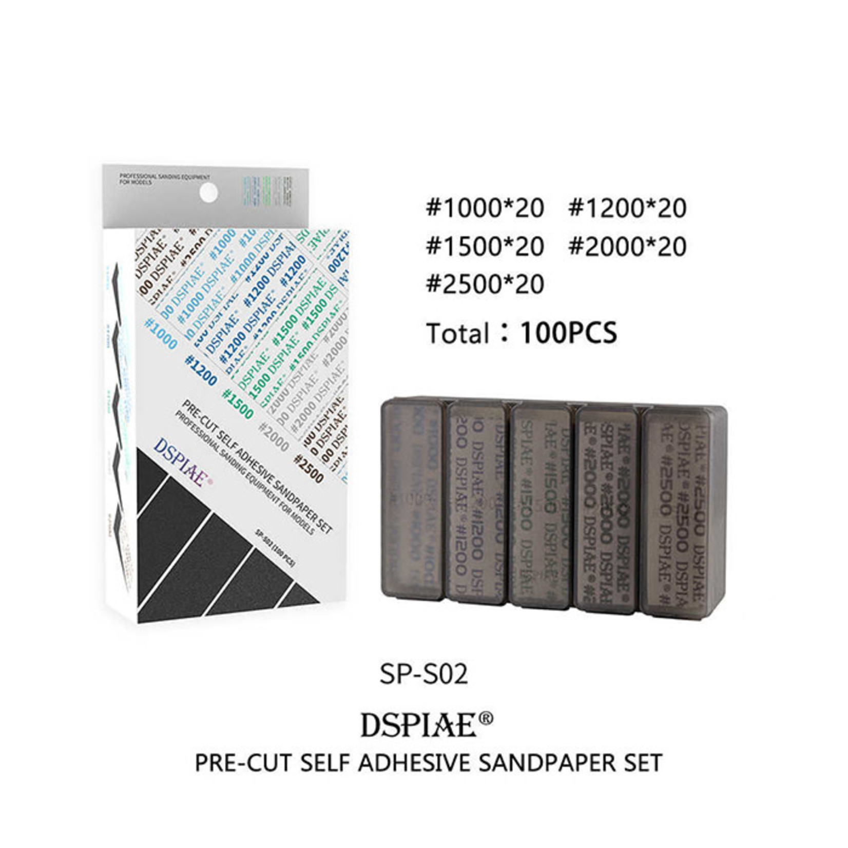 DSPIAE 100 Piece Mesh Adhesive Fine