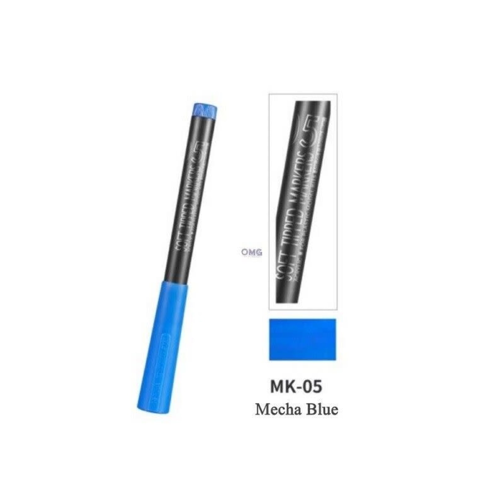 DSPIAE DS-MK-05 DSPIAE Soft Tipped Markers Blue