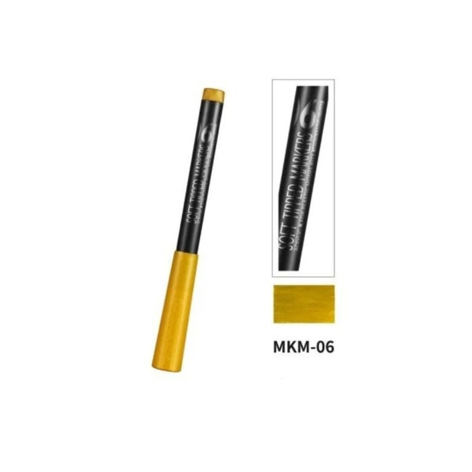 DSPIAE DS-MKM-06 DSPIAE Soft Tipped Markers Metallic Gold