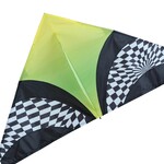 Premier Kites Premier Kites 56 in. Delta Kite - Green Op Art