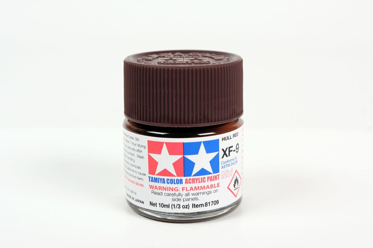 TAM81709 Tamiya Acrylic Mini XF-9 Hull Red 10ml (1/3oz) - Bild 1 von 1
