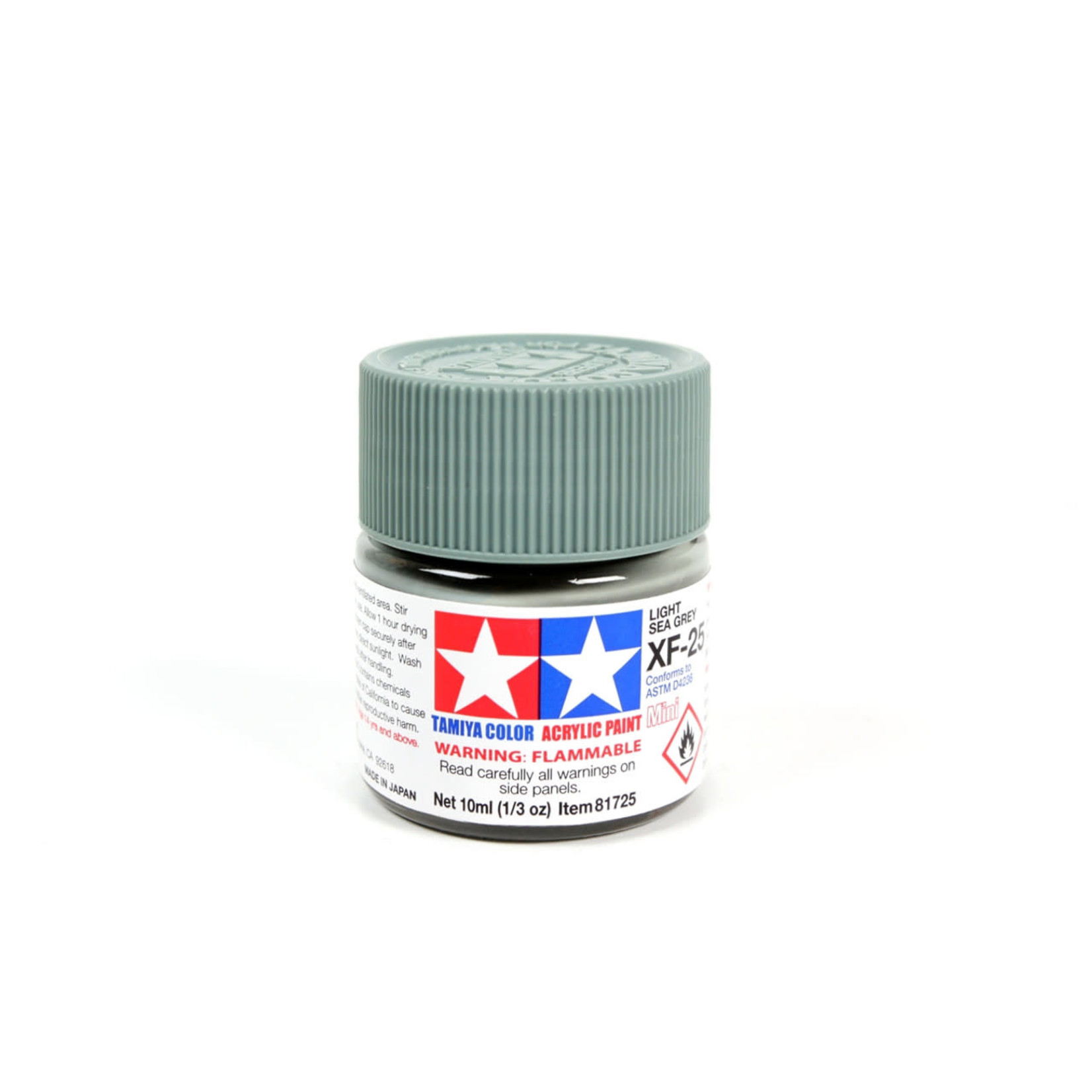 Tamiya TAM81725 Tamiya Acrylic Mini XF-25 Light Sea Grey 10ml (1/3oz)