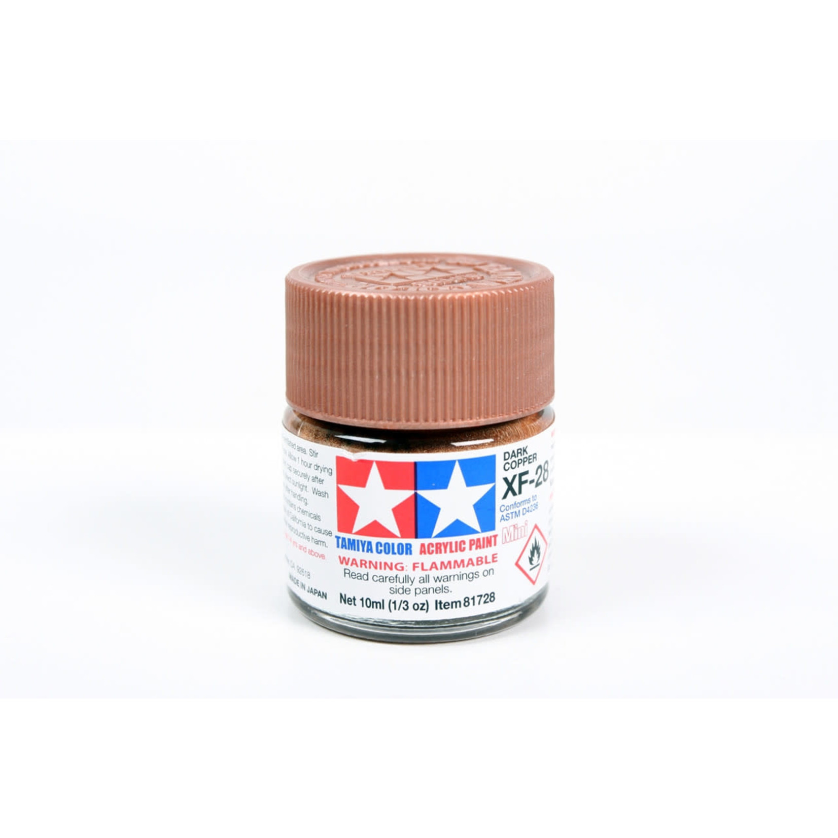 Tamiya TAM81728 Tamiya Acrylic Mini XF-28 Dark Copper 10ml (1/3oz)