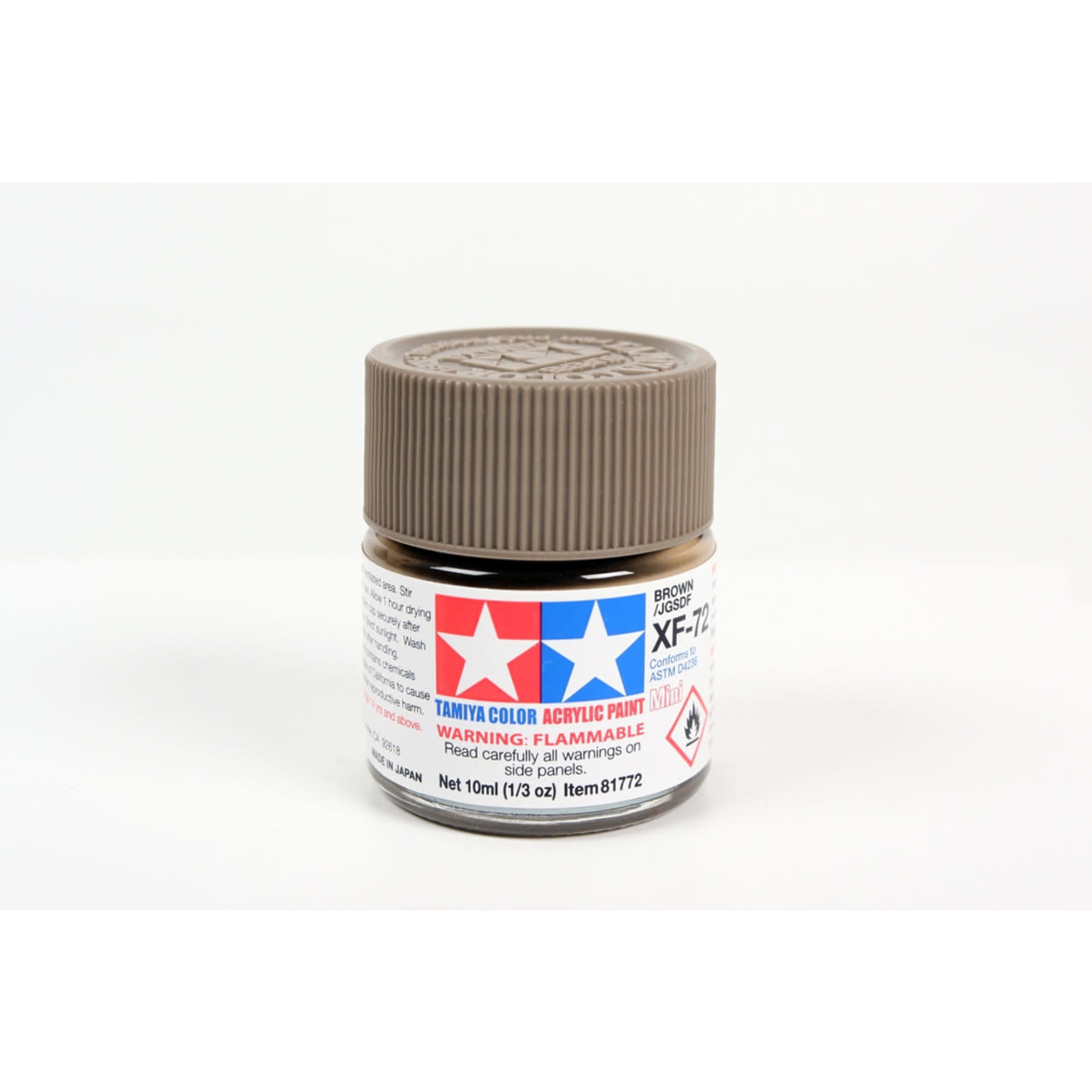 Tamiya TAM81772 Tamiya Acrylic Mini XF-72 Brown 10ml (1/3oz)