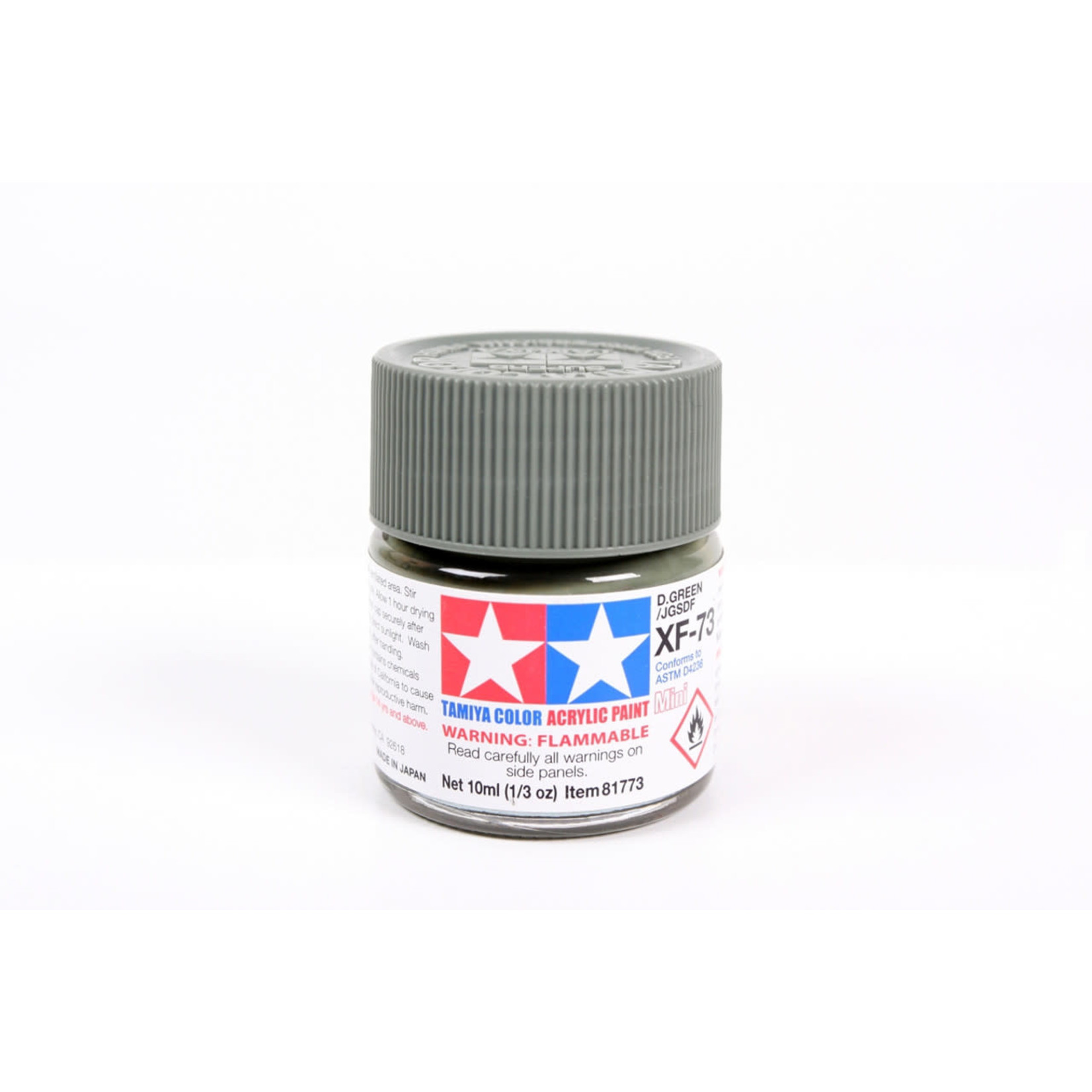 Tamiya TAM81773 Tamiya Acrylic Mini XF-73 Dark Green 10ml (1/3oz)