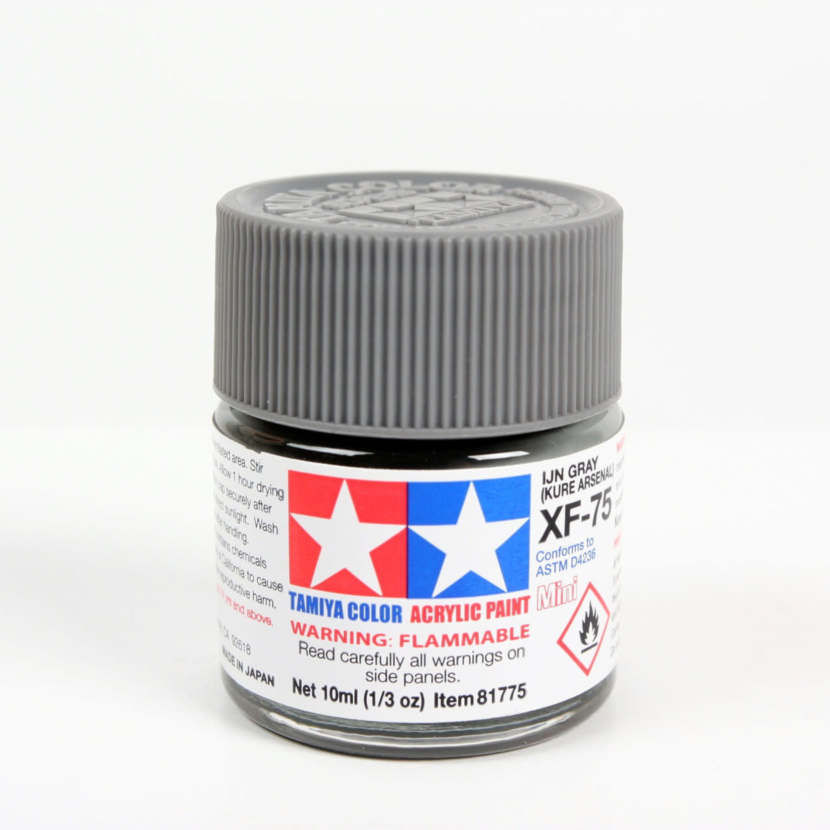 Tamiya TAM81775 Tamiya Acrylic Mini XF-75 IJN Gray 10ml (1/3oz)