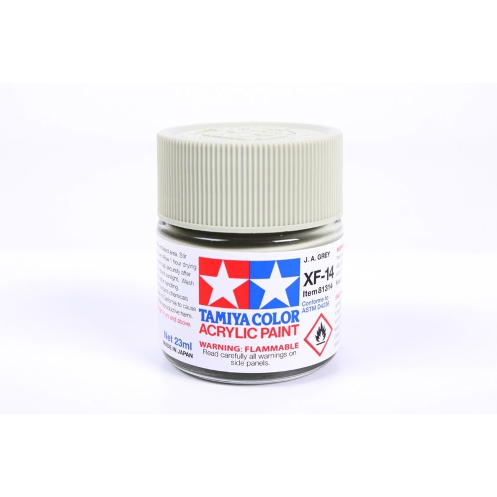 Tamiya TAM81314 Tamiya Acrylic XF-14 Flat Japanese Army Gray 23ml