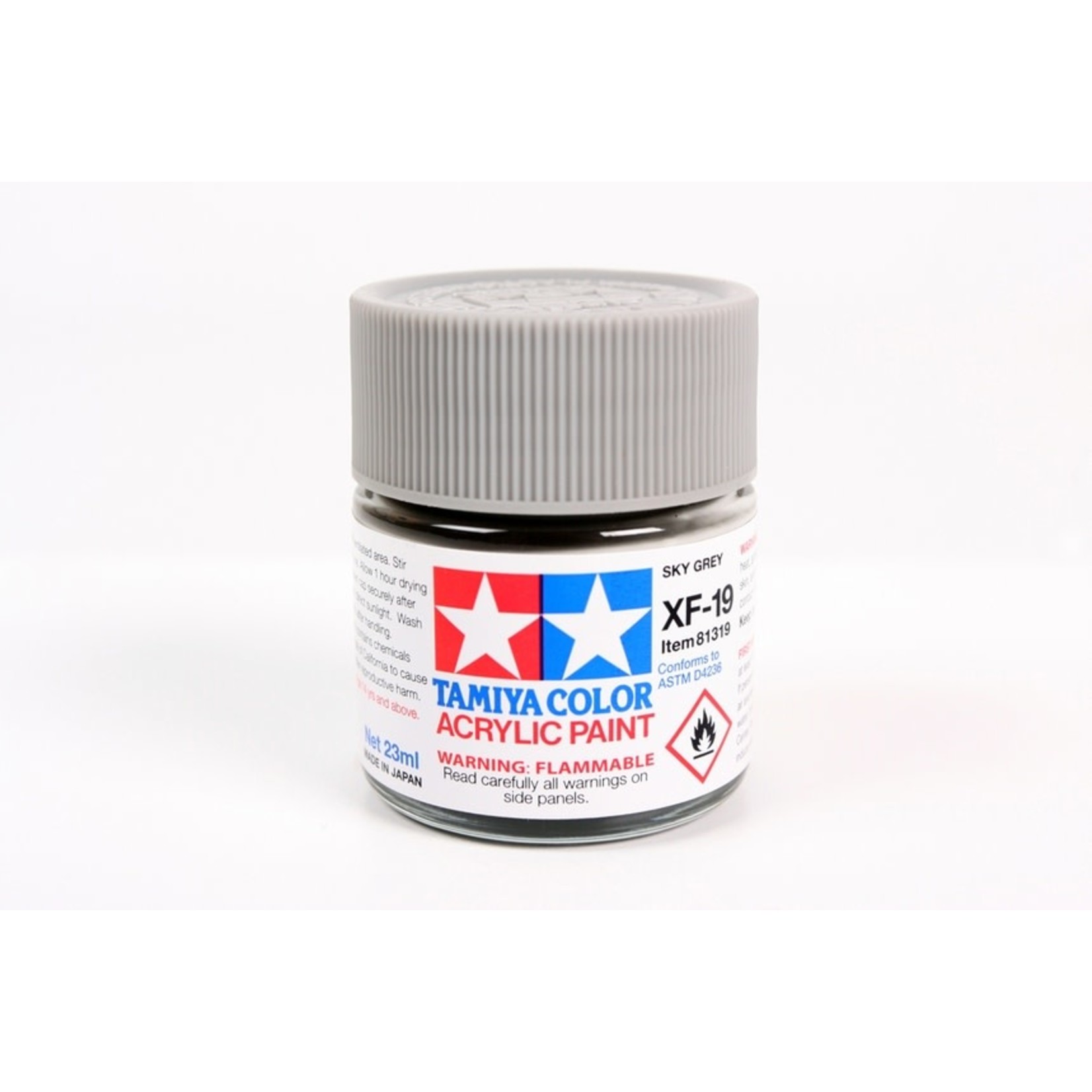 Tamiya TAM81319 Tamiya Acrylic XF-19 Flat Sky Grey 23ml