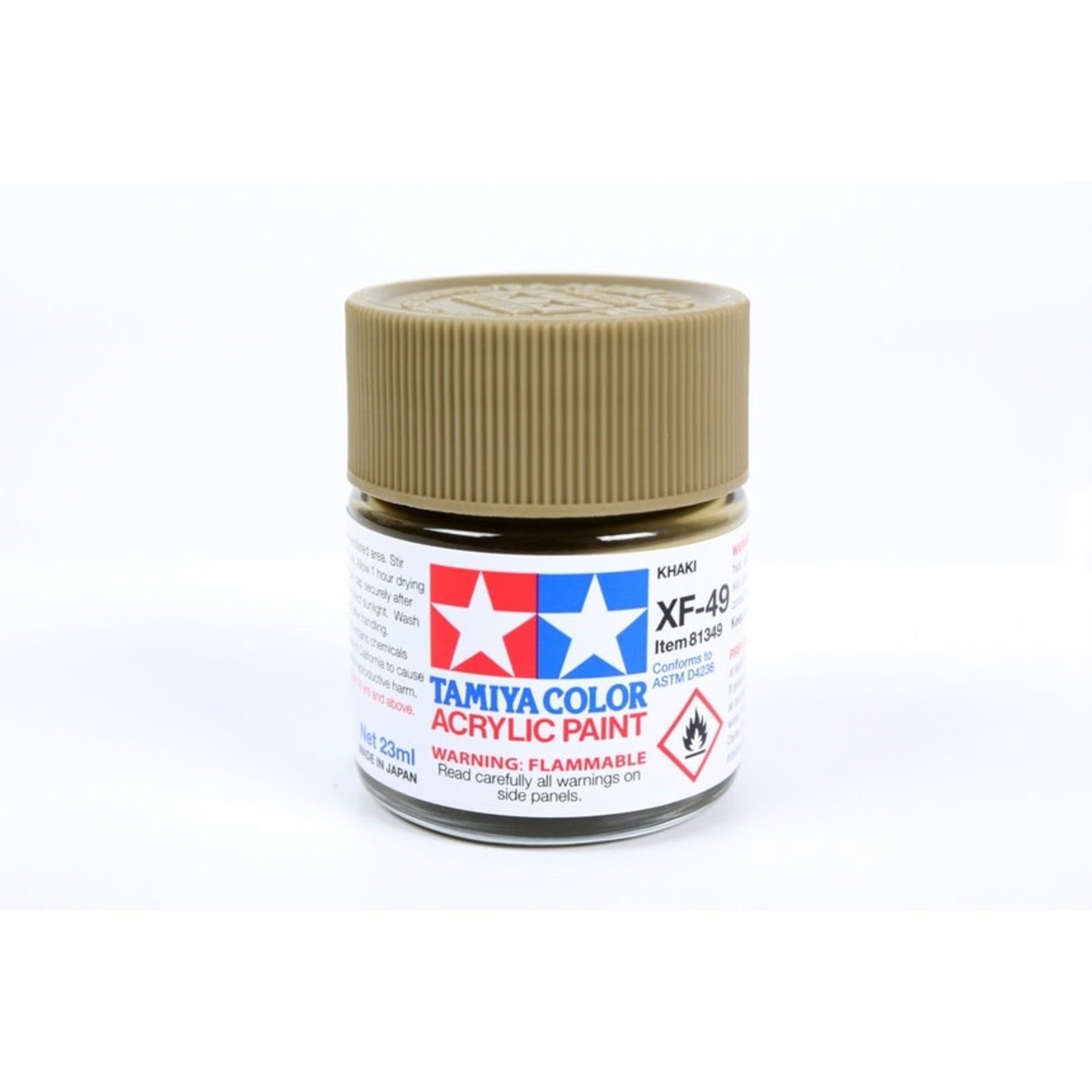 Tamiya TAM81349 Tamiya Acrylic XF-49 Flat Khaki 23ml