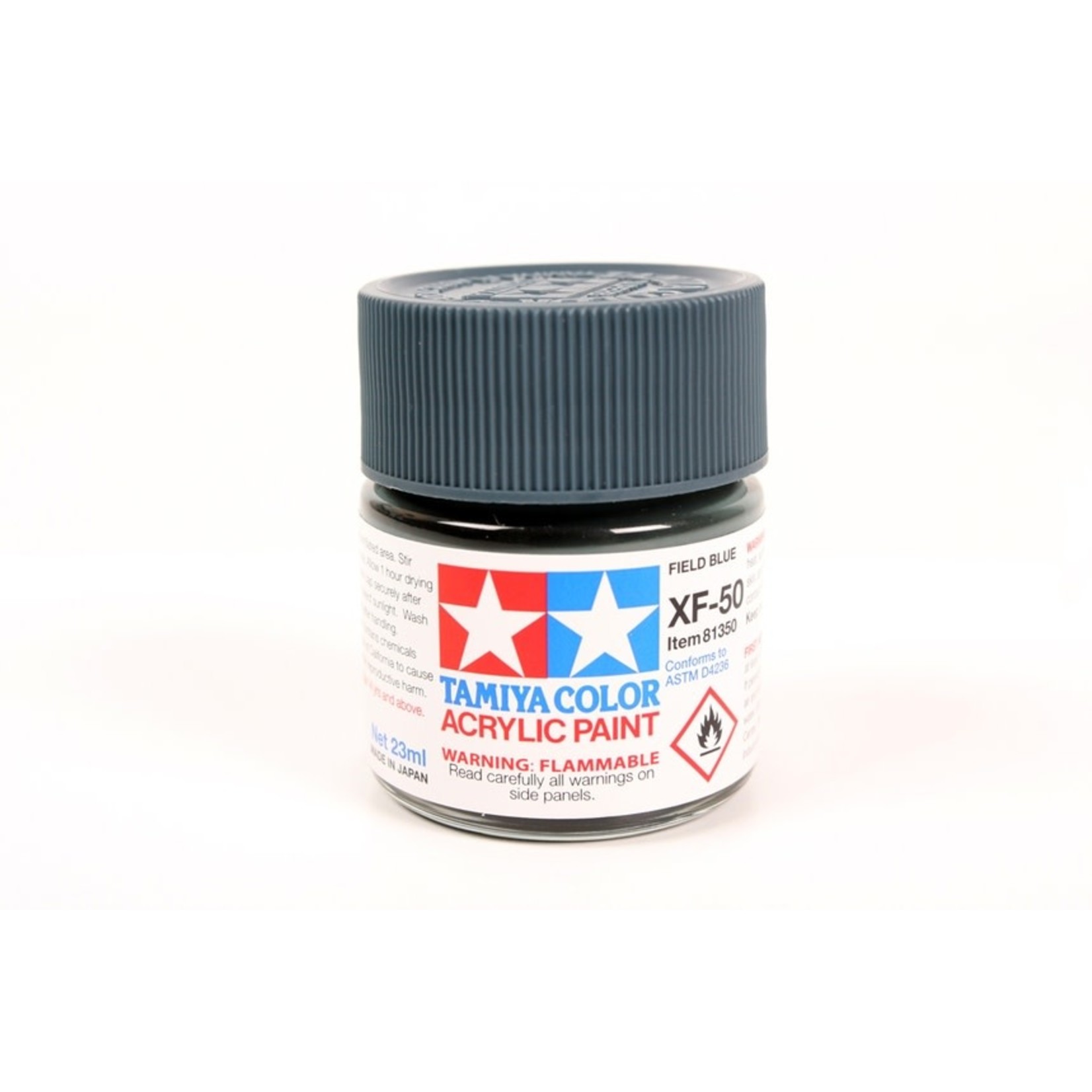 Tamiya TAM81350 Tamiya Acrylic XF-50 Flat Field Blue 23ml