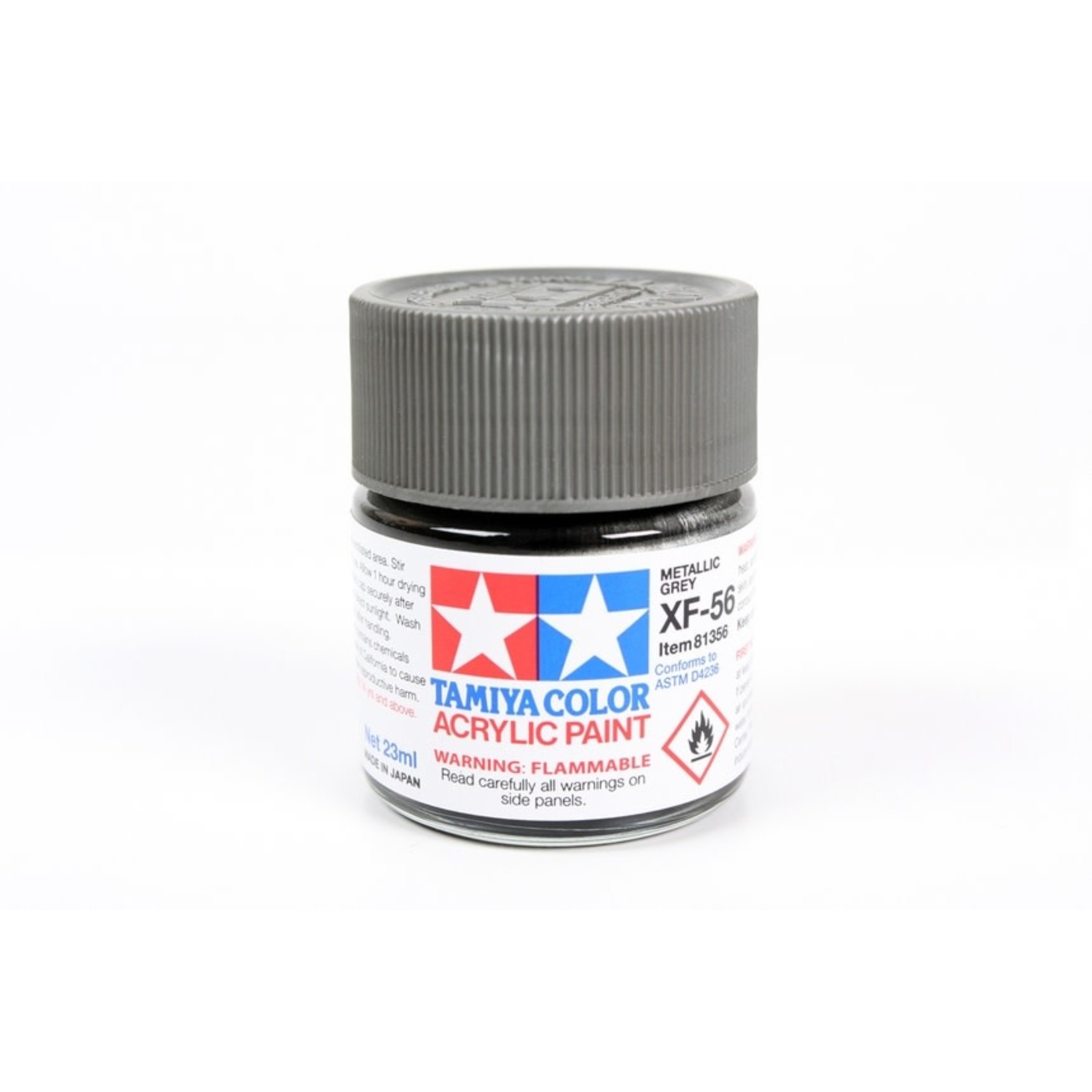 Tamiya TAM81356 Tamiya Acrylic XF-56 Flat Metal Gray 23ml