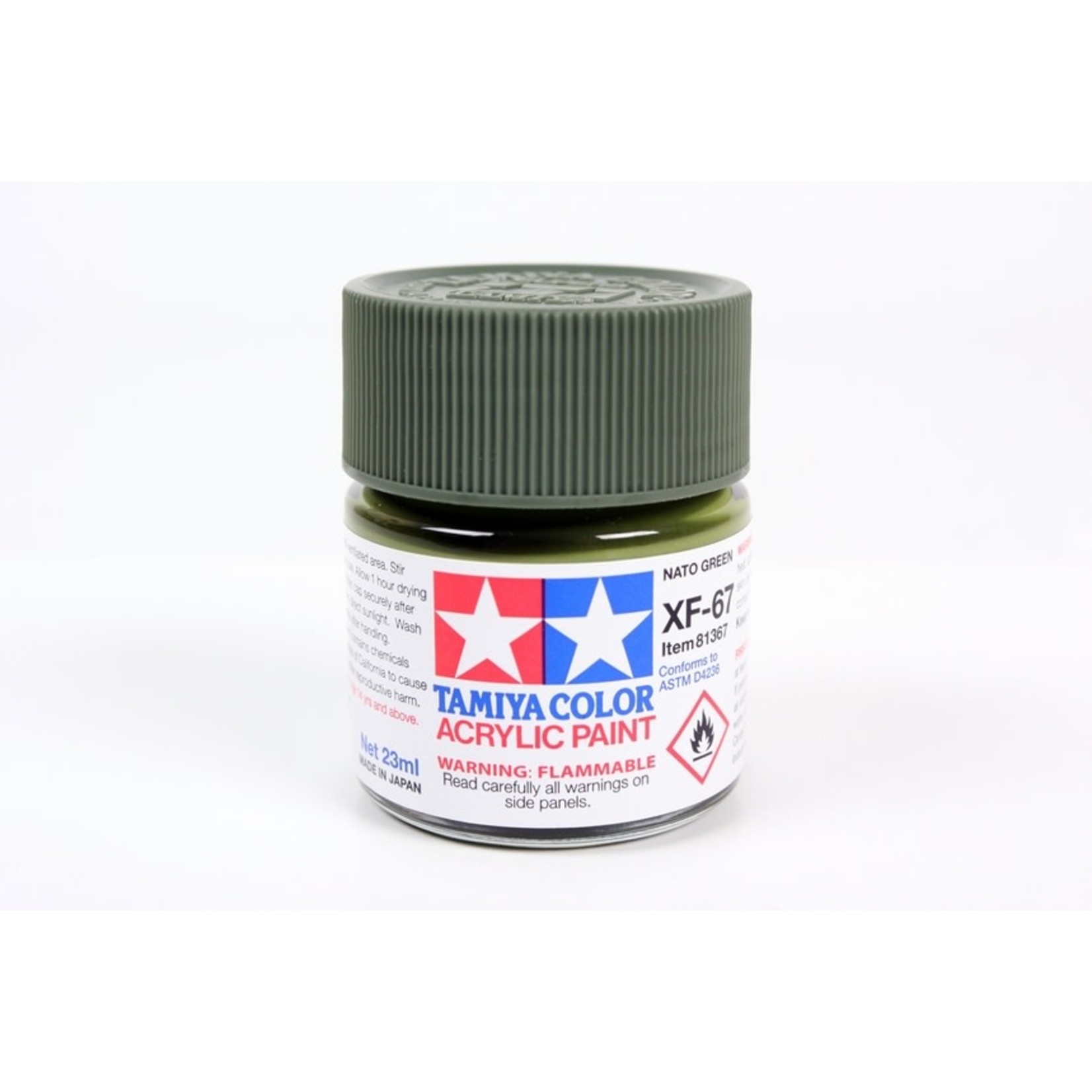 Tamiya TAM81367 Tamiya Acrylic XF-67 NATO Green 23ml