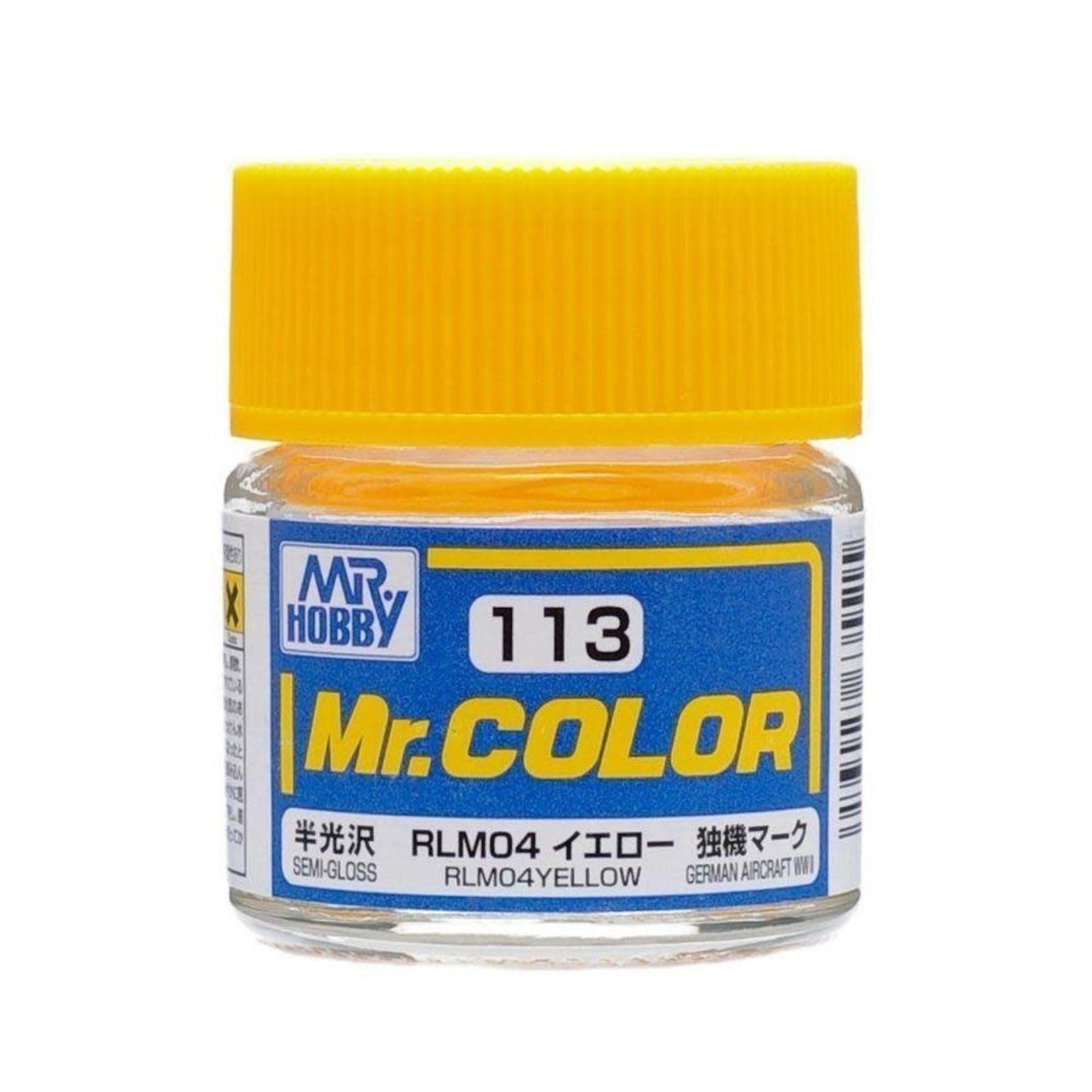 GSI Creos GNZ-C113 GSI Creos Mr Hobby C113 Semi Gloss RLM04 Yellow - Lacquer - 10ml