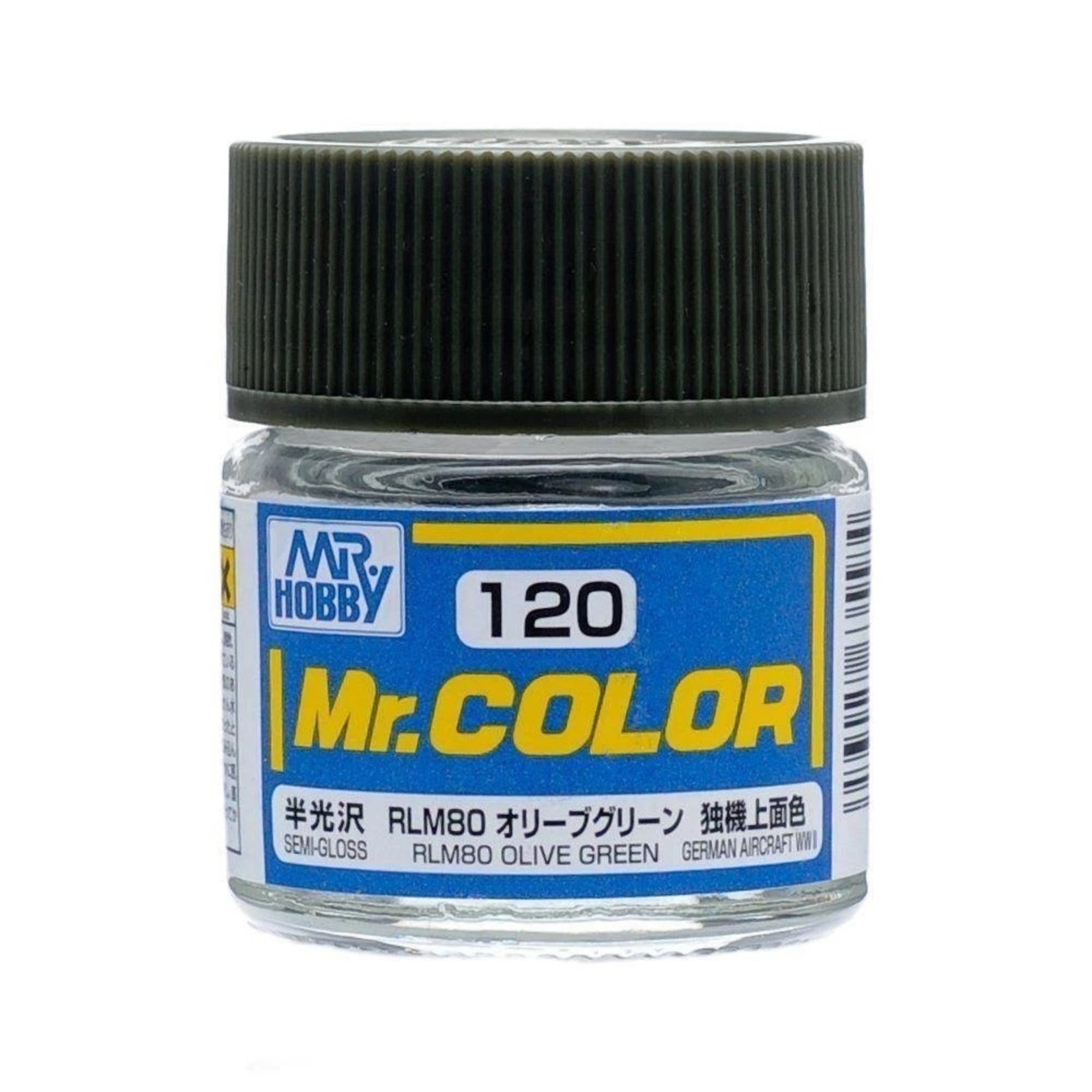 GSI Creos GNZ-C120 GSI Creos Mr Hobby C120 Semi Gloss RLM80 Olive Green - Lacquer - 10ml