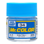 GSI Creos GNZ-C34 GSI Creos Mr Hobby C34 Gloss Sky Blue - Lacquer - 10ml