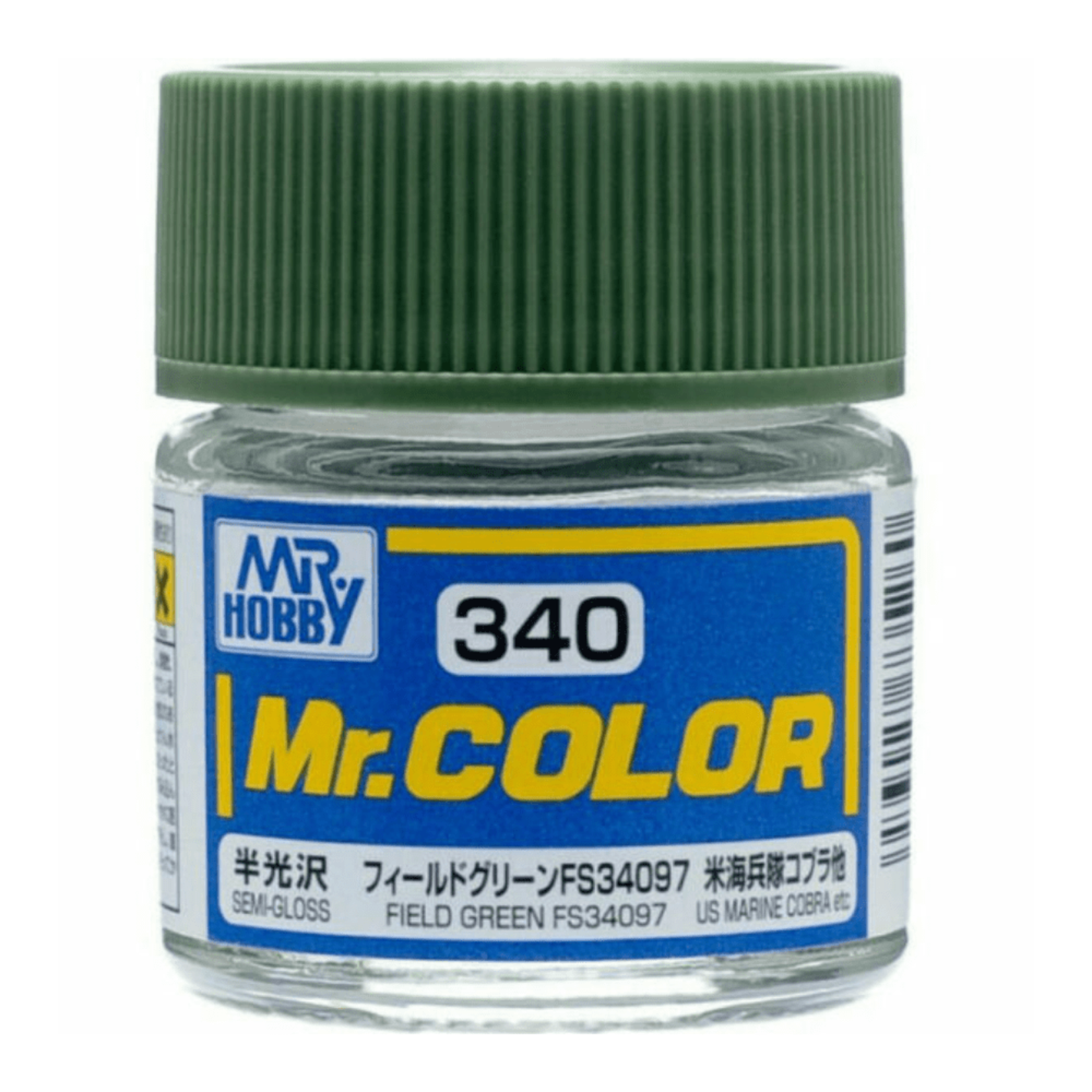 GSI Creos GNZ-C340 Mr Hobby C340  Semi Gloss Field Green FS34097 - Lacquer - 10ml
