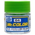 GSI Creos GNZ-C64 GSI Creos Mr Hobby C64 Gloss Yellow Green - Lacquer - 10ml