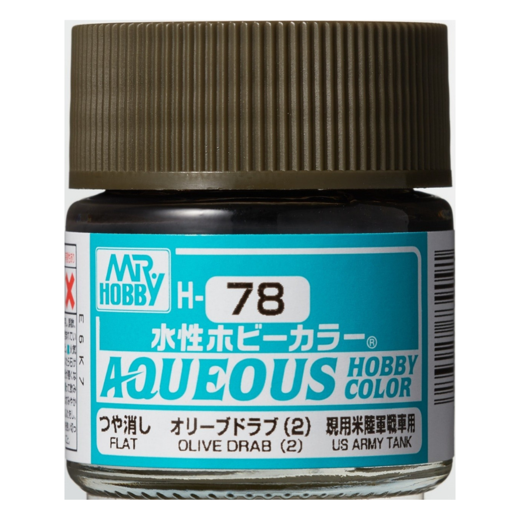 GSI Creos GNZ-H78 Mr Hobby H78 Aqueous Semi Gloss Olive Drab - Acrylic 10ml