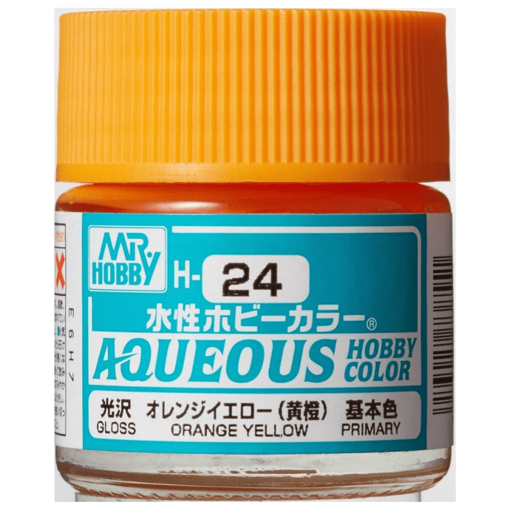 GSI Creos GNZ-H24 Mr Hobby H24 Aqueous Gloss Orange Yellow - Acrylic 10ml