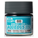 GSI Creos GNZ-H68 GSI Creos Mr Hobby H68 Aqueous Semi Gloss RLM74 Dark Gray - Acrylic 10ml