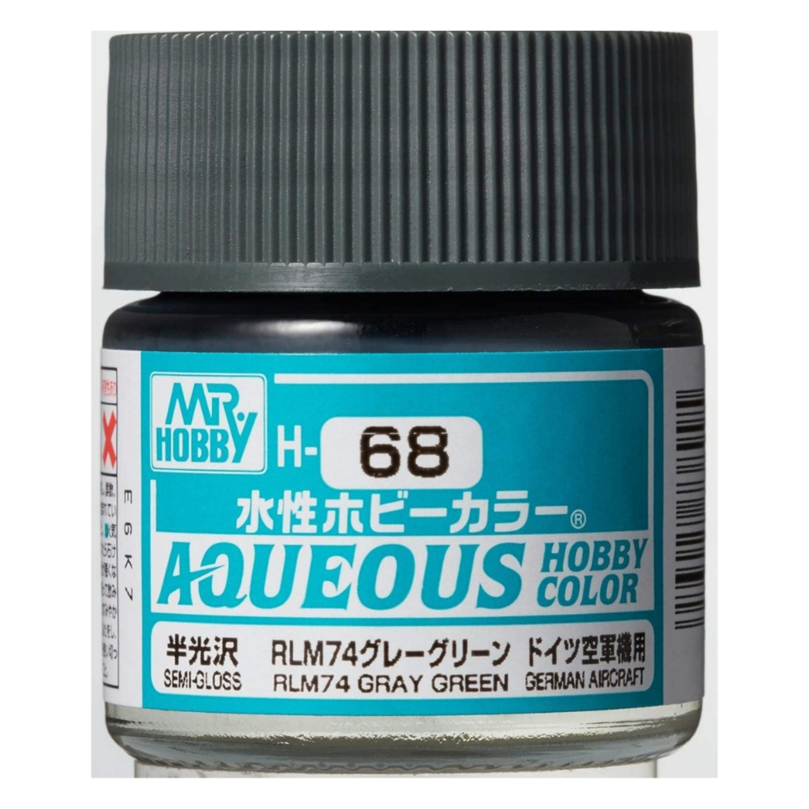 GSI Creos GNZ-H68 GSI Creos Mr Hobby H68 Aqueous Semi Gloss RLM74 Dark Gray - Acrylic 10ml