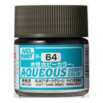 GSI Creos GNZ-H64 GSI Creos Mr Hobby H64 Aqueous Semi Gloss RLM71 Dark Green - Acrylic 10ml