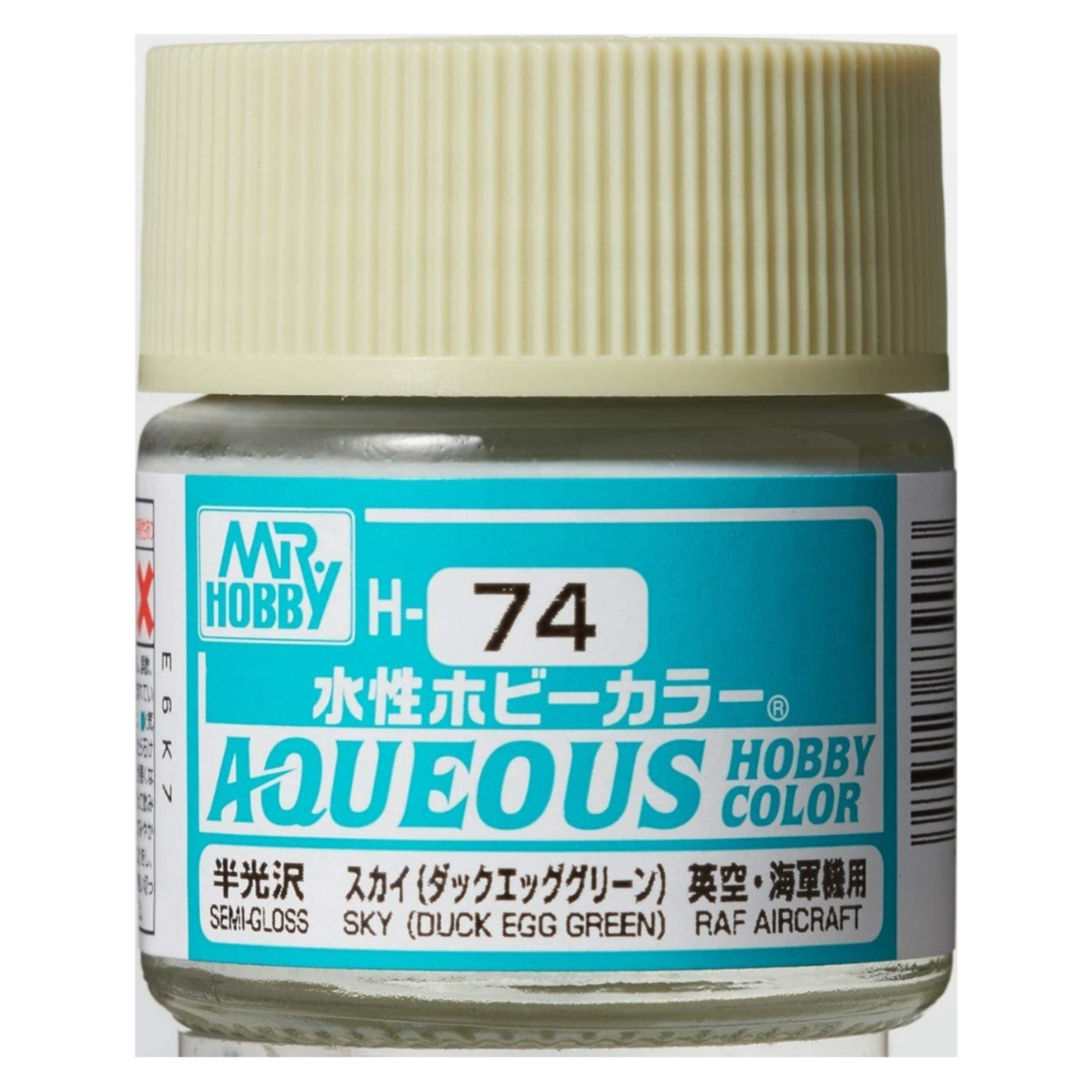 GSI Creos GNZ-H74 Mr Hobby H74 Aqueous Semi Gloss Sky Duck Egg Green - Acrylic 10ml