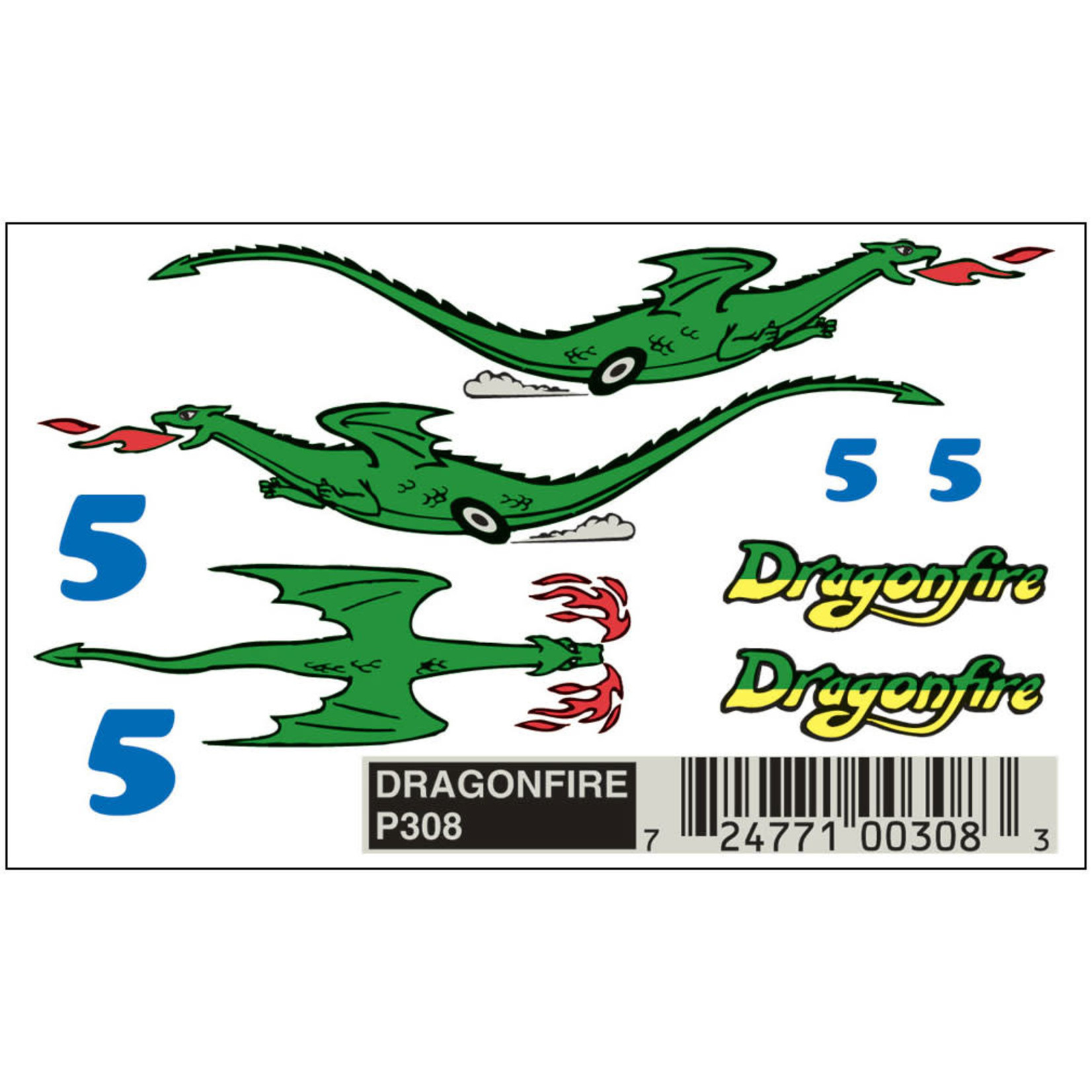 PineCar P308 **PineCar Dragonfire Decal