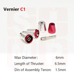 SIMP Model SIM07-00-C1 SIMP Model Metal Vernier C1 (Red)