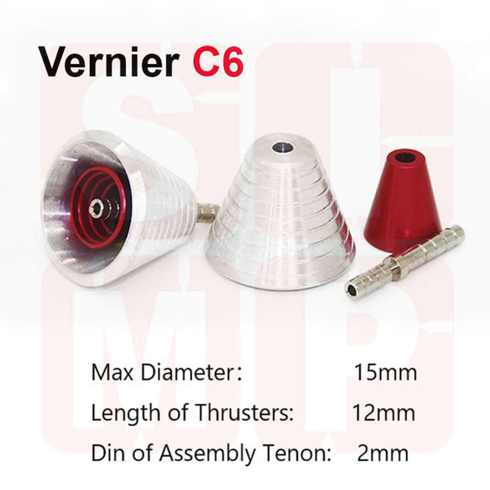 SIMP Model SIM07-00-C6 SIMP Model Metal Vernier C6 (Red)