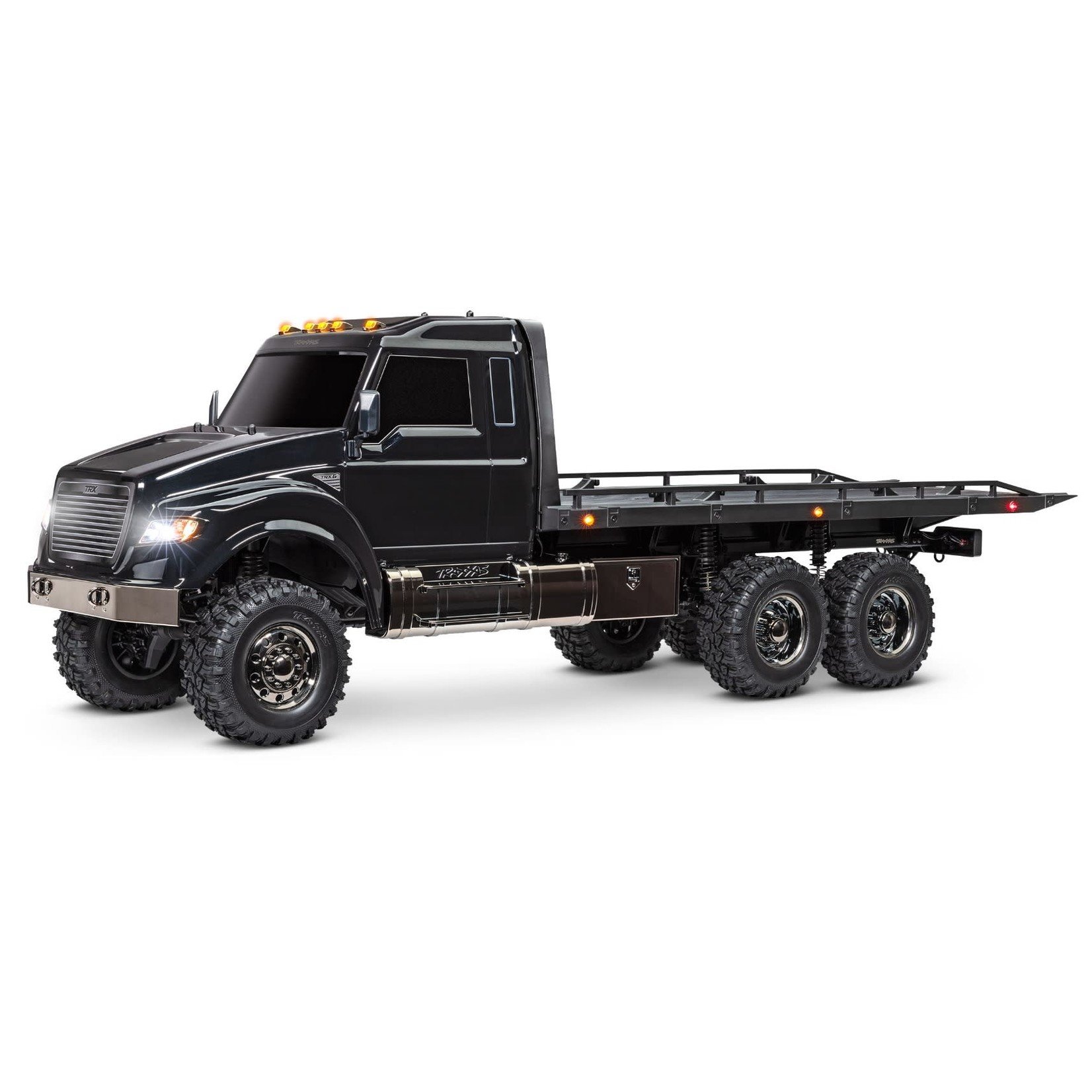 Traxxas TRA88086-84-BLK Traxxas TRX-6 1/10 6x6 Ultimate RC Hauler Flatbed Tow Truck & Pro Scale Winch