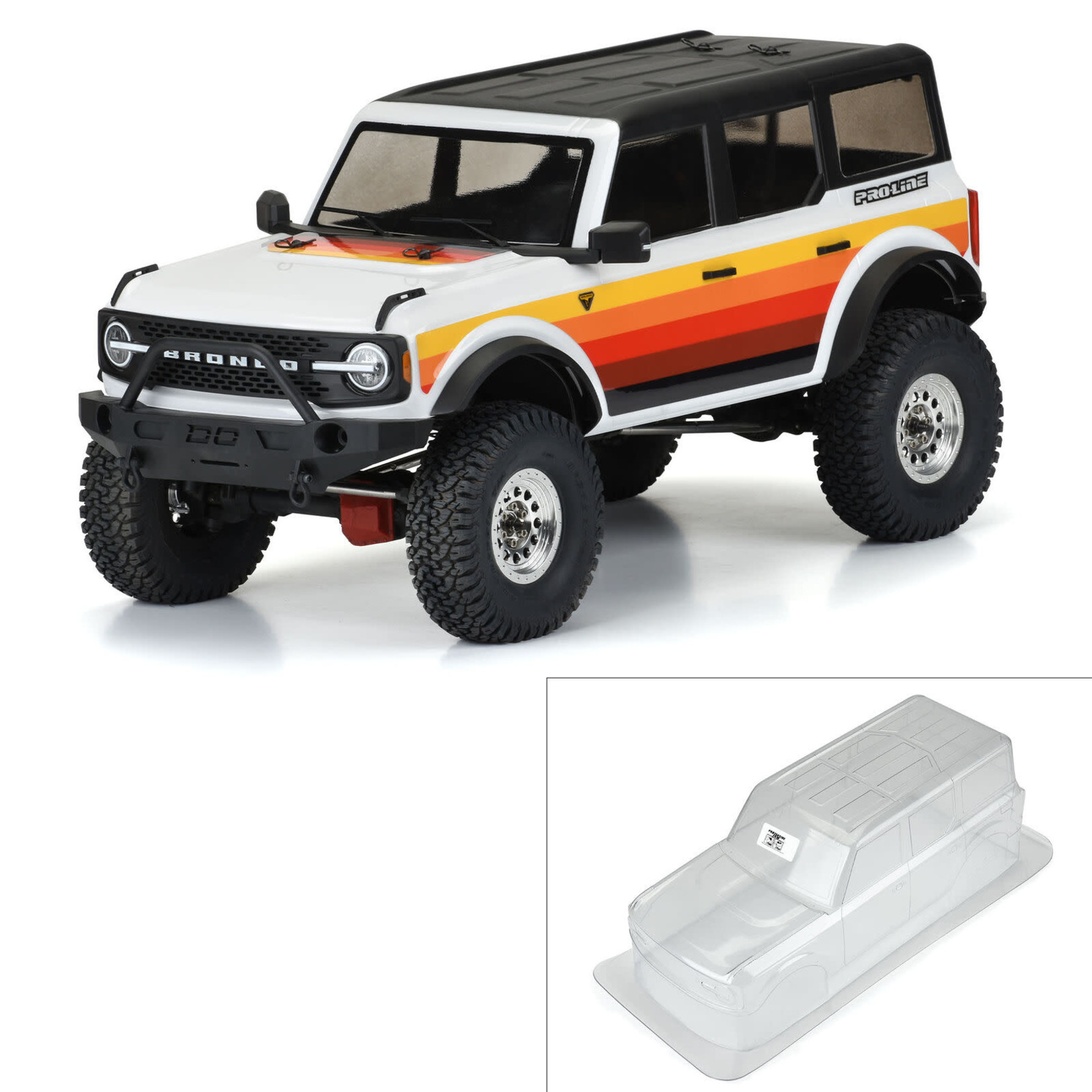Pro-line Racing PRO357000 Pro-Line 1/10 2021 Ford Bronco Clear Body Set 12.3": Crawlers