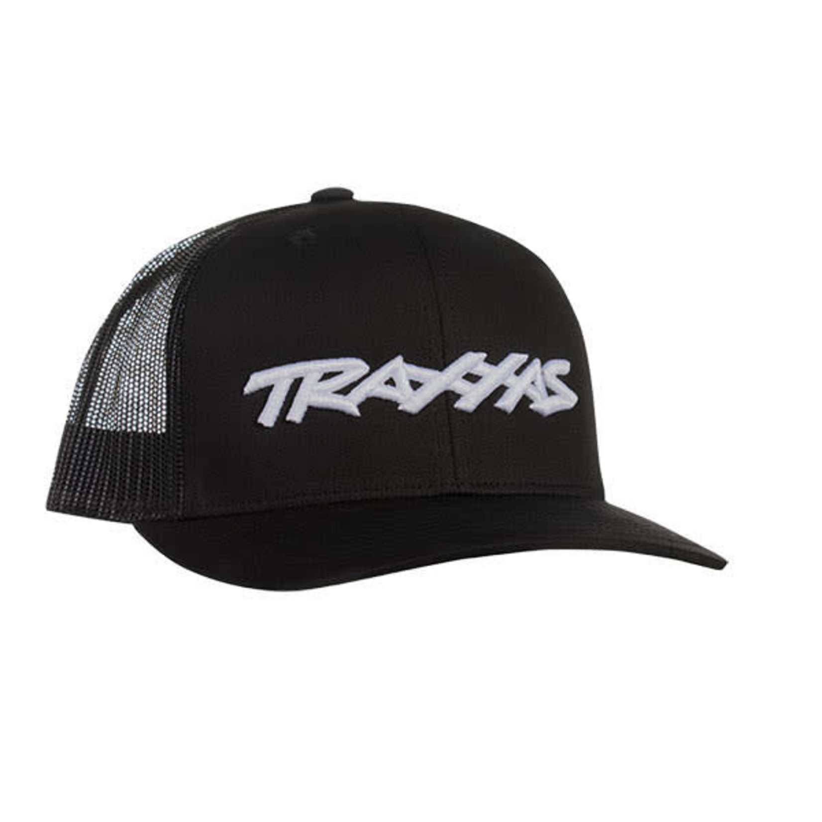 Traxxas TRA1182-BLK Traxxas Logo Hat Curve Bill Black/White