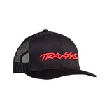 Traxxas TRA1182-BLR Traxxas Black Curved-Bill Hat w/ Red Logo