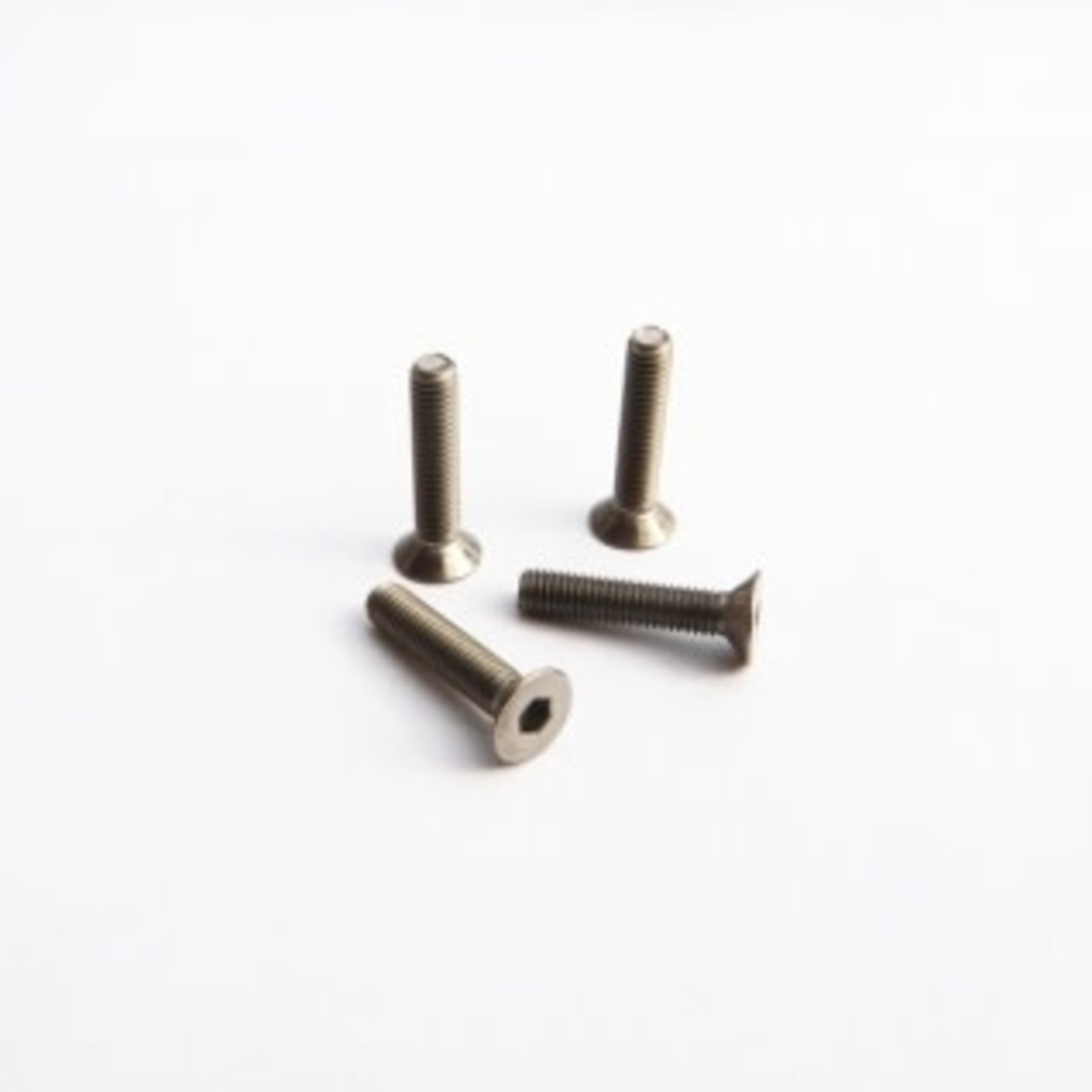 ACER Racing M3x16 Titanium Flat Head Screws – 4pcs – 6AL4V Aerospace Grade