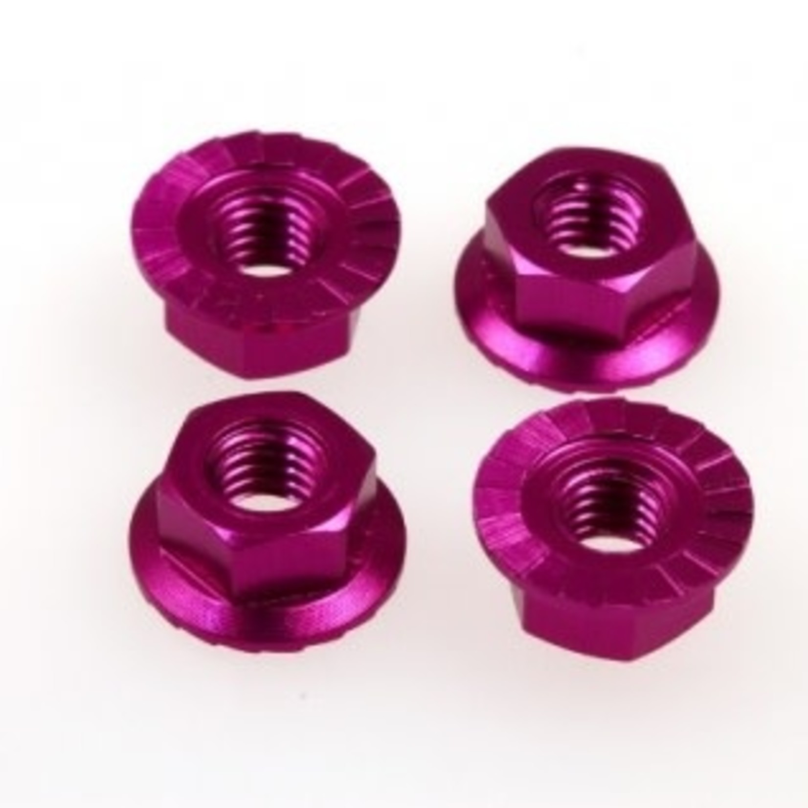 Hiro-Seiko HSI 69593 Hiro-Seiko 4mm Alloy Serrated Wheel Nut Purple (4pcs)