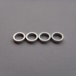 Hiro-Seiko HSI 69843 Hiro-Seiko 4mm Alloy Spacer 1.5 Silver (4pcs)