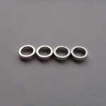 Hiro-Seiko HSI 69845 Hiro-Seiko 4mm Alloy Spacer 2.0 Silver (4pcs)