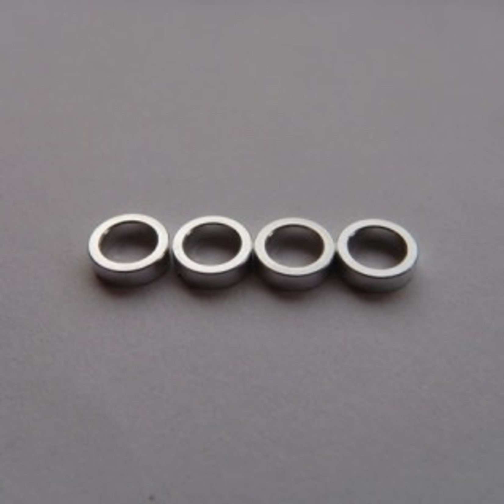 Hiro-Seiko HSI 69845 Hiro-Seiko 4mm Alloy Spacer 2.0 Silver (4pcs)