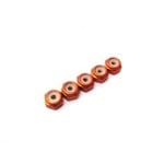 Hiro-Seiko HSI 48151 Hiro-Seiko 2mm Alloy Nylon Nut [Orange] (5pcs)