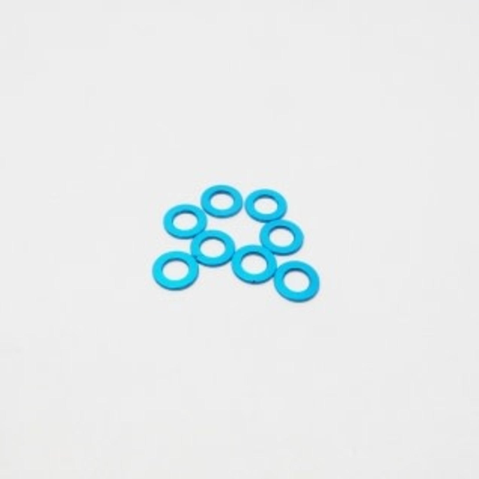 Hiro-Seiko HSI 48438 Hiro-Seiko 3mm Alloy Spacer Set 0.5 Tamiya Blue (8pcs)