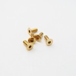 Hiro-Seiko HSI 48503 Hiro-Seiko Hex Flat Screw M3x15 24K Gold (6pcs)