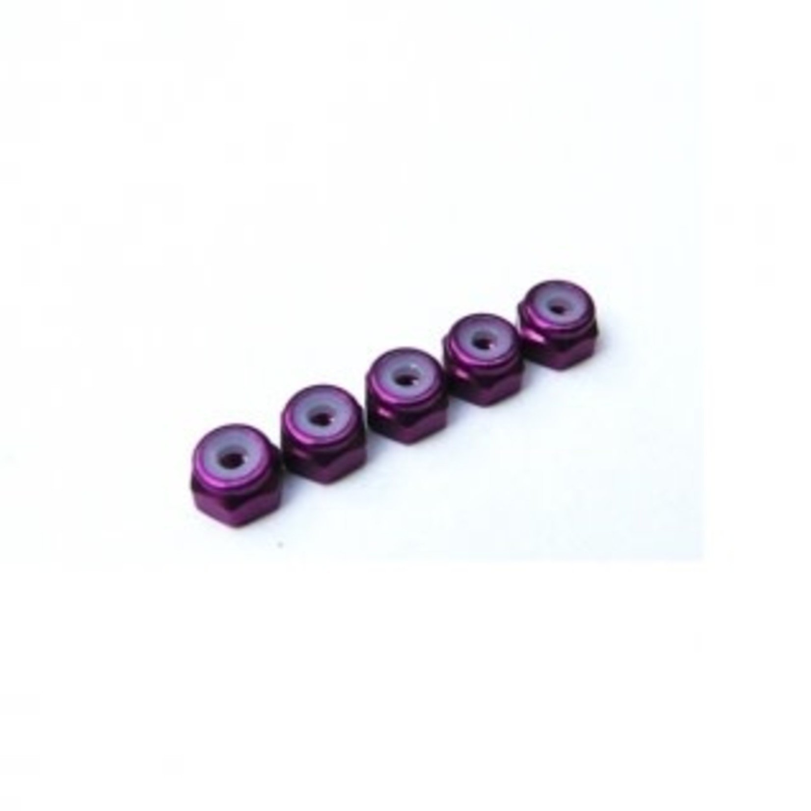 Hiro-Seiko HSI 69215 Hiro-Seiko 2mm Alloy Nylon Nut Puple (5pcs)