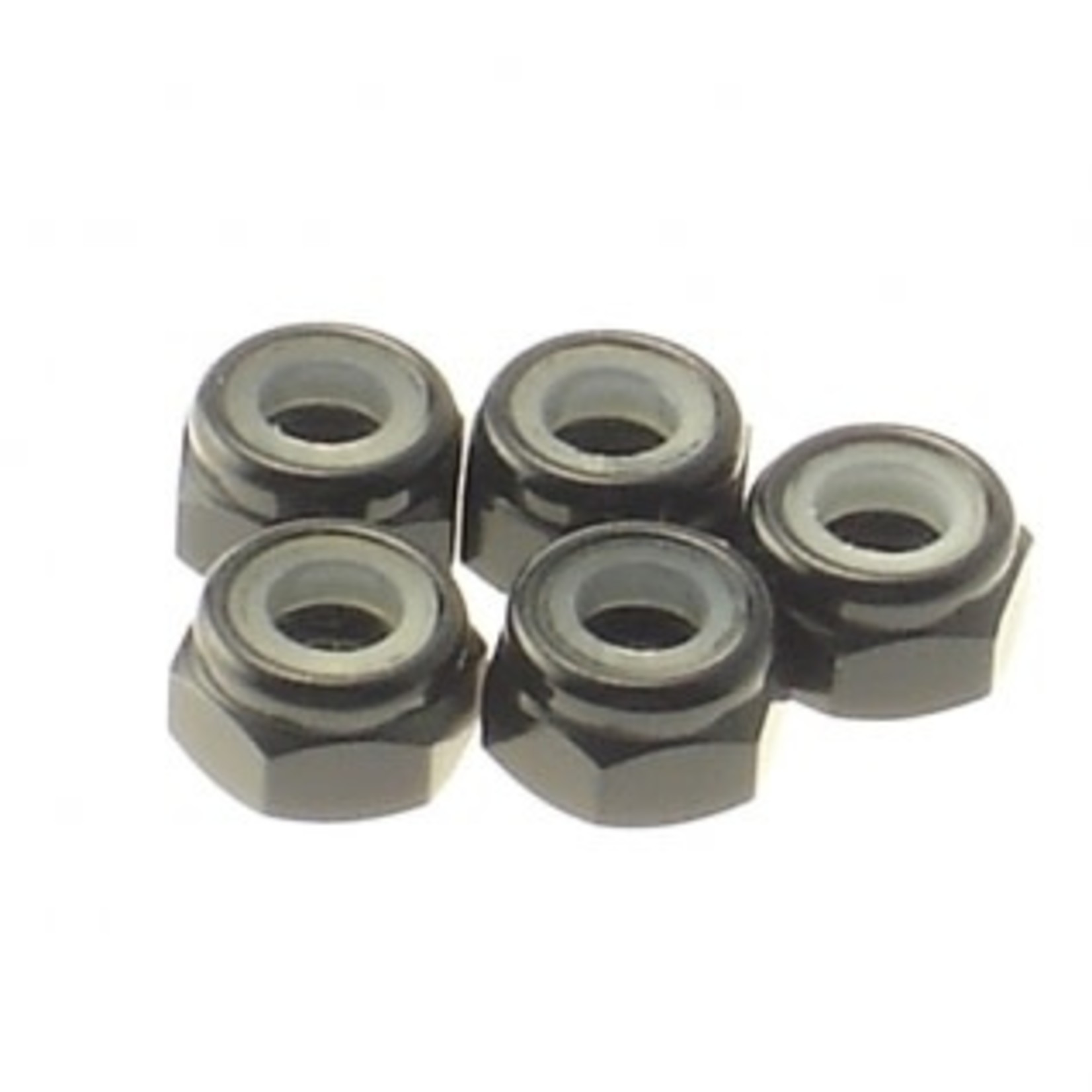 Hiro-Seiko HSI 69229 Hiro-Seiko 4mm Alloy Lock Nuts Black (5pcs)