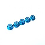 Hiro-Seiko HSI 69231 Hiro-Seiko 2mm Alloy Flange Nylon Tamiya Blue (5pcs)