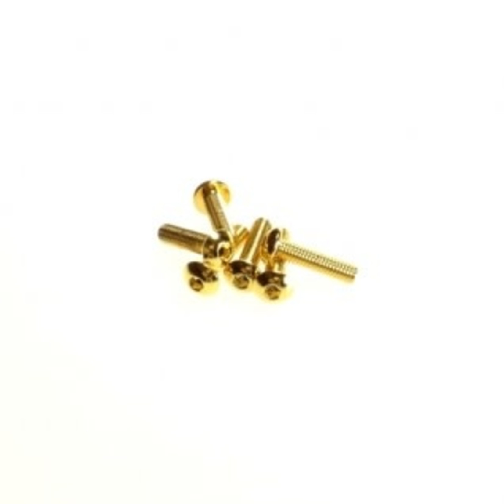 Hiro-Seiko HSI 69572 Hiro-Seiko Hex Button Screw M3x14 24KGold (6pcs)
