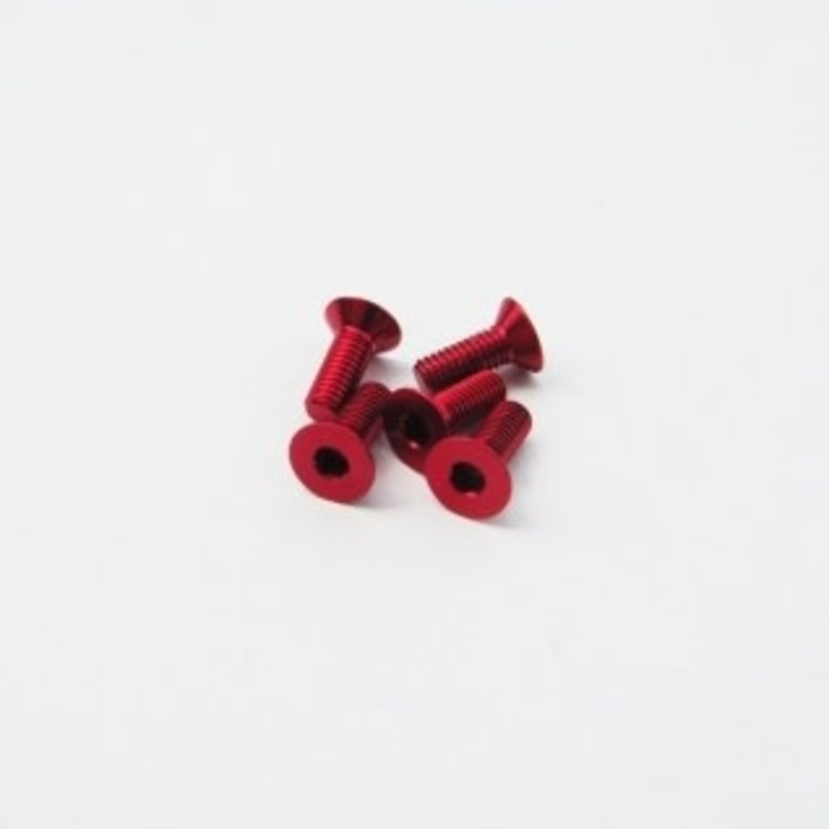 Hiro-Seiko HSI 69647 Hiro-Seiko Hex Flat Screw M3x6 Red (5pcs)